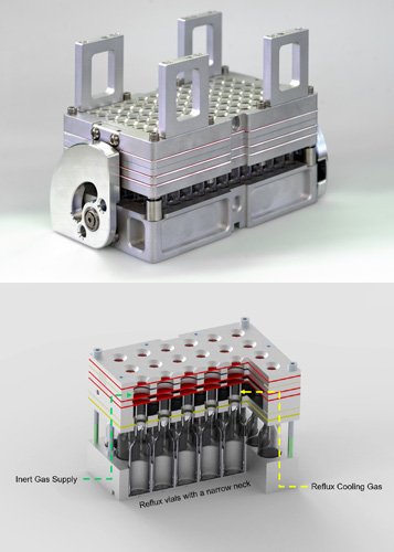 Synthesis Processes Automation - racks and reaction blocks